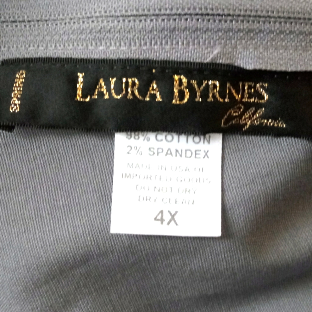 New Pinup Girl Clothing Laura Byrnes Gray Pant Size 4X